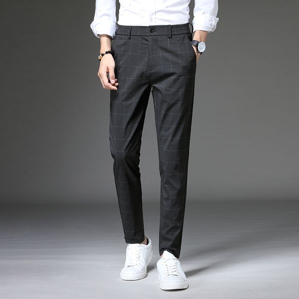 

thin summer summer men's wear korean fashion spring and autumn casual new men's casual pants slim straight pants ck5ii, Blue