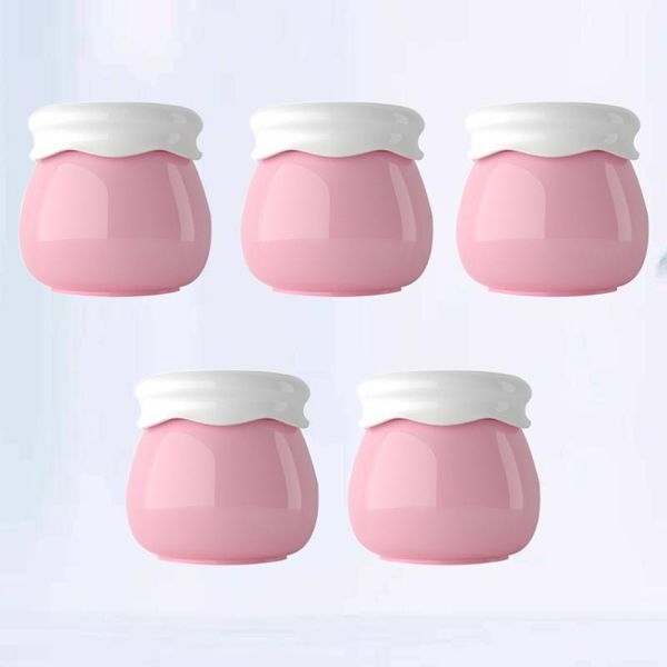 

storage bottles & jars 5 pcs travel mini cosmetic portable empty lotion cream box makeup )