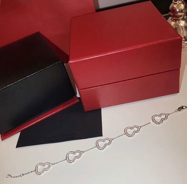 

sterling 925 five necklace for gourd mdgnecklace silver women&#39s high jewelry christmas party gift good luck1g38v