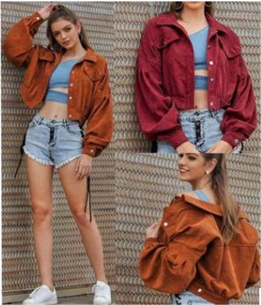 

designer jackets solid color printed lapel neck single breasted short coats fashion female clothing autumn winter womens, Black;brown