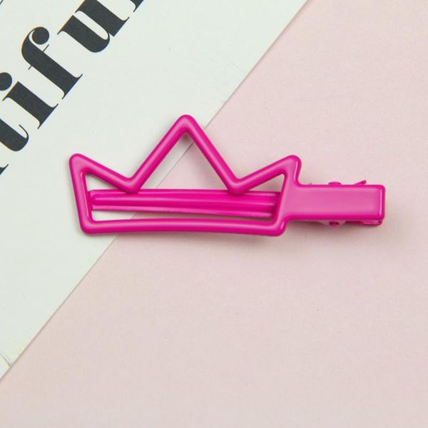 

клип 2pcs корона волосы 7 цвета аллигатора hairgrips 7cm симпатичный бобби клип для девочки детей accessorie волос краски металл заколка sqc, Black;brown