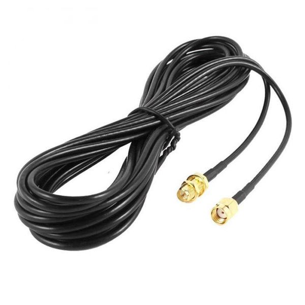 

computer cables & connectors 3m external wifi wireless antenna extension cable with rp-sma male to rp sma female connector rg174