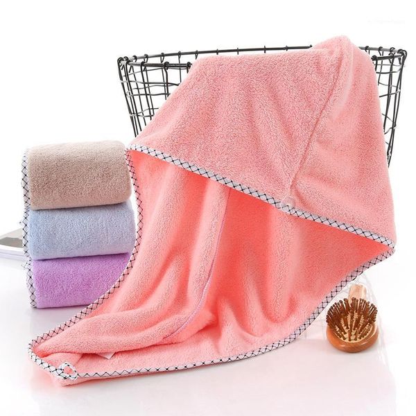

1pcs microfiber bath towel hair dry quick drying lady bath towel soft shower cap hat for lady man turban head wrap bathing tools1