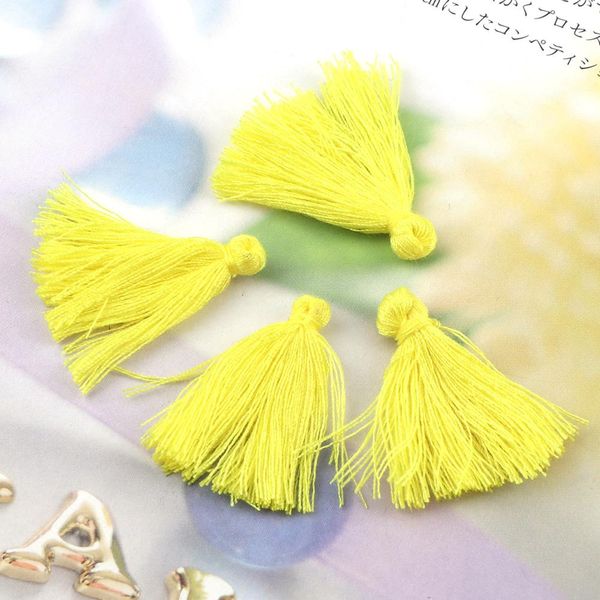 

30 3cm colorful random cotton tassel charms tassels earring silk satin for earring jewelry making diy craft materials h jllrmm