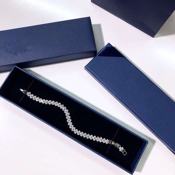 

crystal qfrom 2020 fashion jewelry roman heart swarovskis shape bracelet for women and female as cute giftsw, Silver