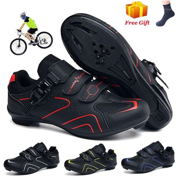 

cycling footwear mtb shoes men breathable racing road bike self-locking professional bicycle sneakers women sports mtb1, Black