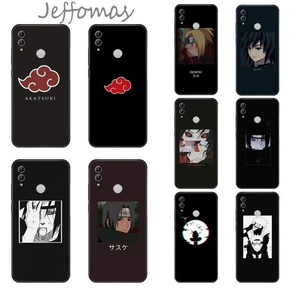 

1dwhuawei honor 7c 7a 8x 8a 9 10 10i lite 20 nova 3i 3e japane anime naruto akatsuki mobile case