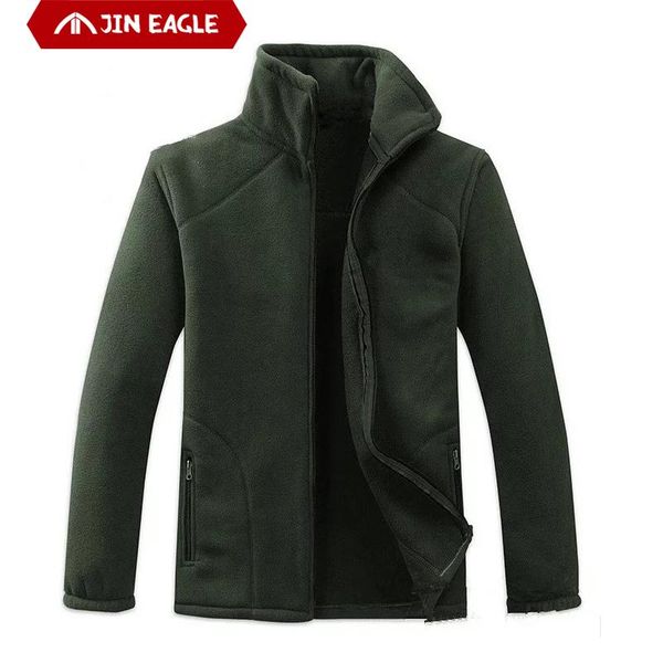 

jin eagle men's winter polar fleece jacket outdoor sport camping hiking clothing climbing ski hiking jackets, Blue;black