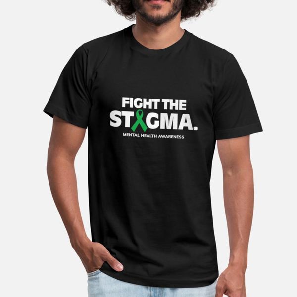 

fight the stigma green ribbon mental health designers graphic t shirt diy anime casual tracksuit hoodie sweatshirt