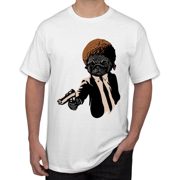 

teehub hipster pugly print men t-shirt fashion guns funny pug design short sleeve o-neck tee sport hooded sweatshirt hoodie