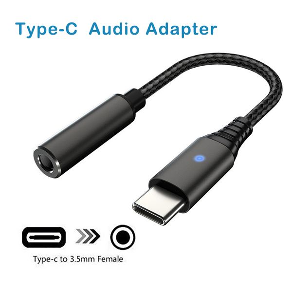 

audio adapter type-c to 3.5mm female audio jack type c usb for samsung huawei mobile phone
