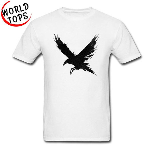 

black ink the raven printed on tshirt fabric regular shirts for hip hop normal white europe size hooded sweatshirt hoodie men t shirt