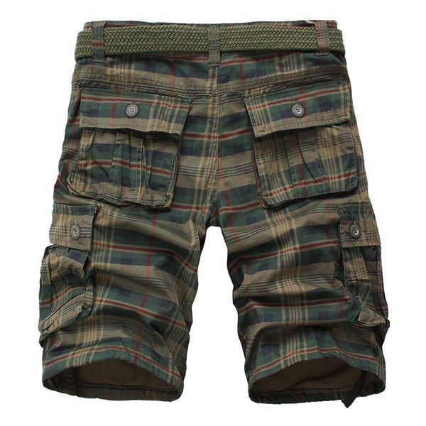 

2020 will men's see chess beach casual camouflage military short male cargo shorts vewu, White;black
