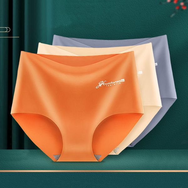 

women's underwear panties comfortable seamless stretchy breathable letter print high waist solid color underpants briefs, Black;pink