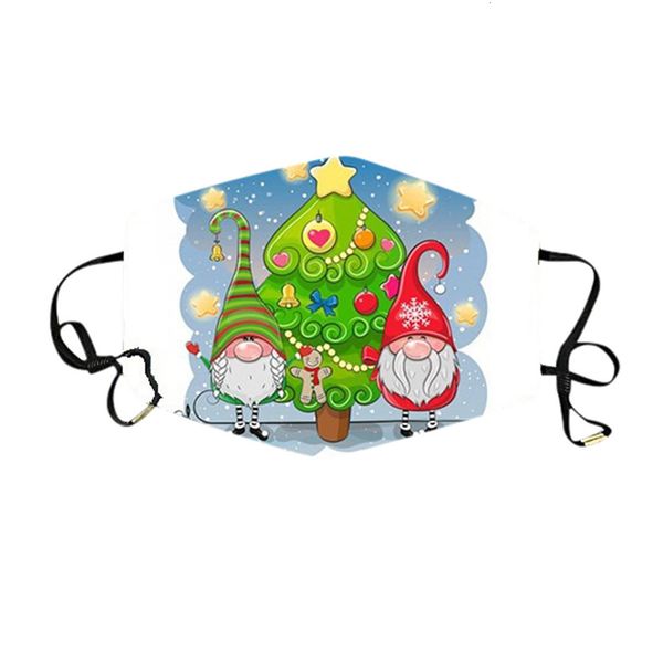 

christmas 1pc santa washable fabric claus masks 3d printed anime mouth muffle dustproof protective mascarillas fac