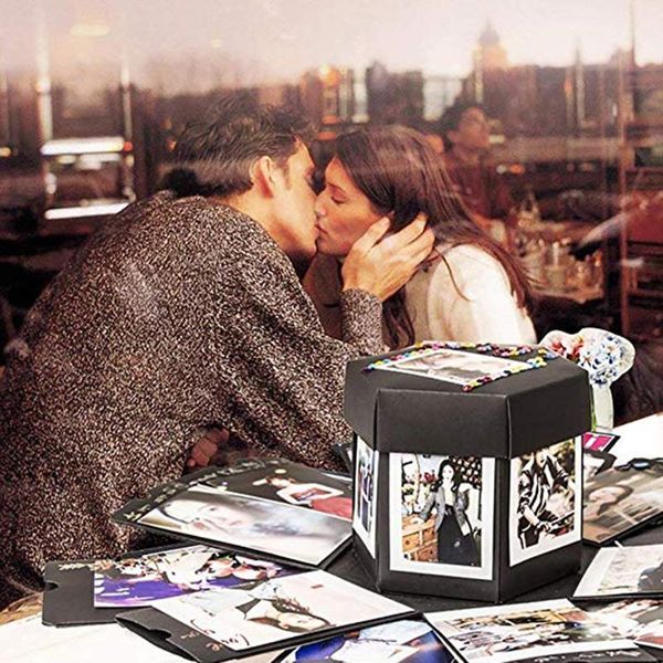 

gift wrap diy po surprise box paper black fashion creative birthday party unique design explosion box1