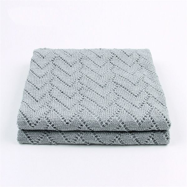 

baby blankets knitted wrap infant swaddle woolen newborn super soft warm kids inbakeren monthly toddler bedding bedding cover 201124
