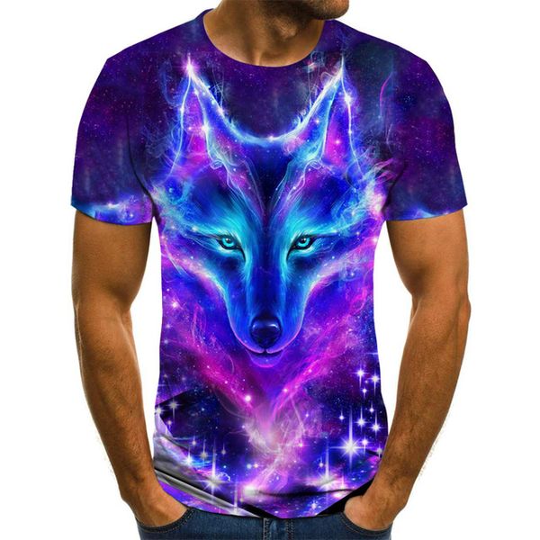 

wolf summer hipster anime homme 3d print shirts hippie anime anime men clothing