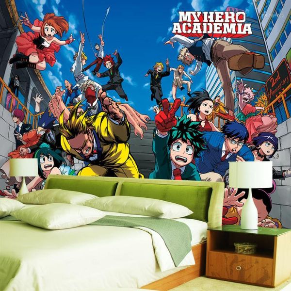 

wallpapers my hero academia wallpaper japanese anime 3d wall paper kids bedroom mural rolls sofa tv background upholstery1