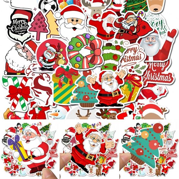 50 PCS Çıkartma Su geçirmez Noel Sticker Bagaj Laptop Kaykay Ev Dekorasyonu Graffiti Çıkartma Sigara Tekrarlanan 4 5sl G2