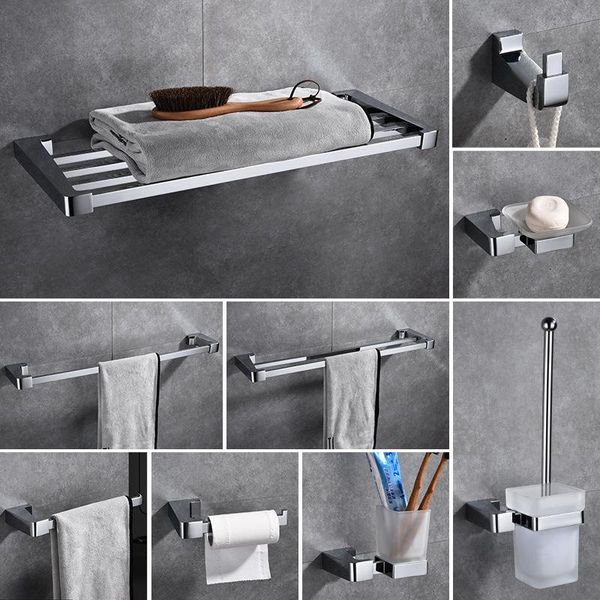 

bathroom accessories set brass 3 piece bath hardware towel bar accessory set polished chrome toothbrush holder metal towel ring qyltjm