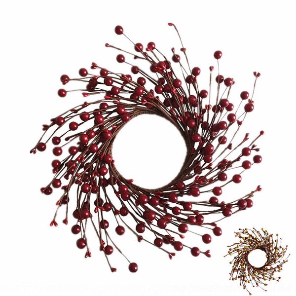 

ct1n2 simulation pgraphy furnishingsmall berry simulation decorative candle autumn wreath autumn ring home furnishingsmall berry decorati