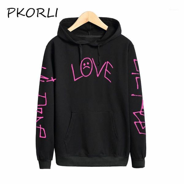 

lil peep love hoodies men women asual hip hop crewneck rapper sweatshirt cry baby kawaii hoodie rip lil peep hell boy hoody1, Black