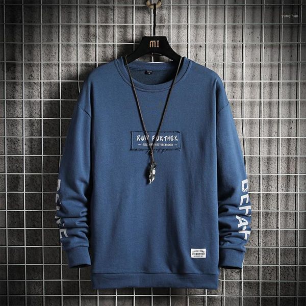 

men hoodies long sleeve o-neck sweatshirt hip hop fashion letter print streetwear japanese fashion hoodie pullover sweatshirt1, Black