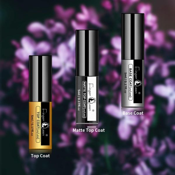 

nail gel 120 colors polish matte uv 5ml pure color need coat soak off art, Red;pink