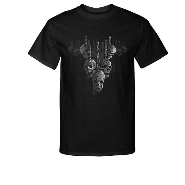 

спорт 2019 мода хлопок майка мода платяной черепов цепи t-shirt