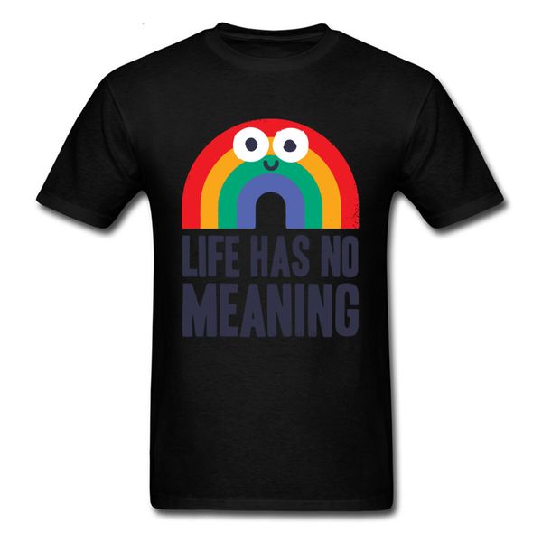 

midnite star chaos rains rainbow life has no meaning tshirt negative tees black summer cartoon hooded sweatshirt hoodie men t shirt