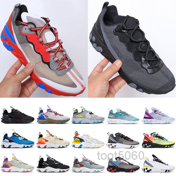 

2019 react element 87 55 casual shoes for men women white black royal tint desert sand designer breathable sports sneaker size kmb8