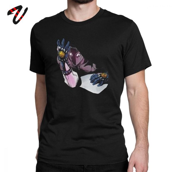 

sport men's t shirts jojos bizarre adventure tees anime tshirt japan killer queen bites the dust cotton plus size clothing