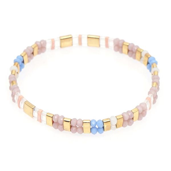 

charm bracelets go2boho women's 2021 boho miyuki tila bracelet crystal beads stretch pulseras jewelry for girl gift wholesale jeweler, Golden;silver