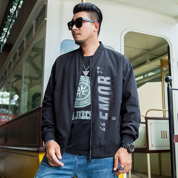 

men's jackets plus size 8xl 7xl 6xl jacket men spring bomber zipper casual streetwear hip hop slim fit coat, Black;brown