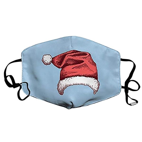 

happy print new face christmas new year windproof masks washable festival mask made soft cotton