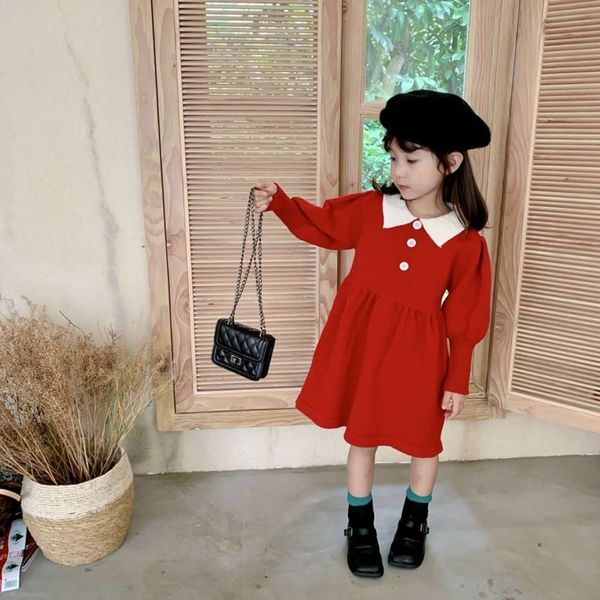 

in drs korean new wool autumn girls' and winter 2020 nnqu, Red;yellow