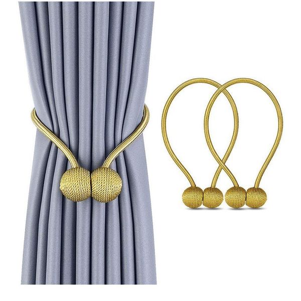 

curtain magnetic balls pearl modern simple tie backs rope new decorative hooks holder tieback living room accesso wmtmmc
