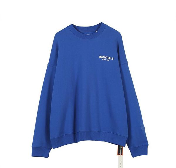 

страх печатного 19fw письмо длинных фуфайки of mens основа пуловер одежда зима противотуманной толстовки толстовка бог рукав рубашки осень w, Black