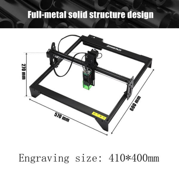 

printers desklaser engraving machine printer cnc 20w working area 41*40 cm cutting diy logo kids gift for home eye protection