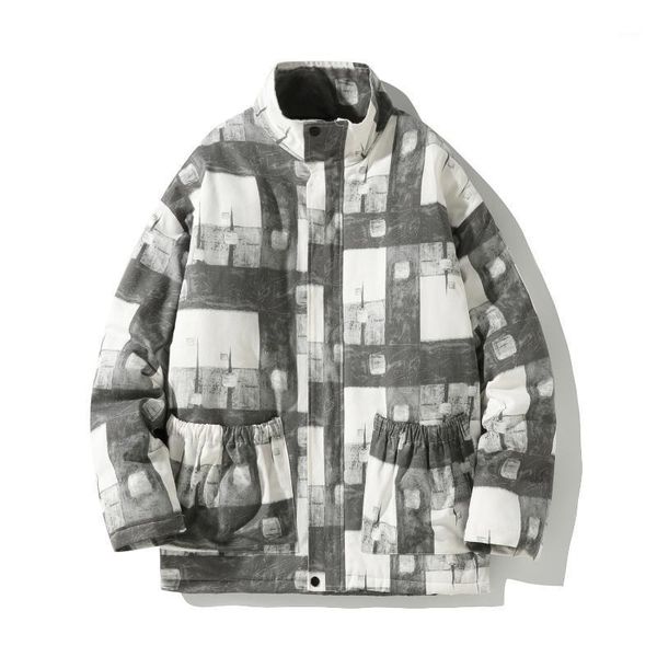 

men new winter 2020 autumn outwear windproof parkas jacket men fashion warm coats plus size 5xl overcoat parkas men's coat1, Black