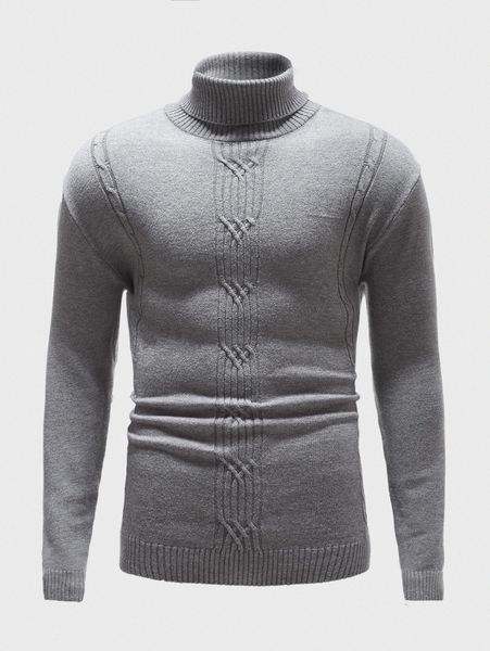 

men cable knit turtleneck sweater y9qm#, White;black