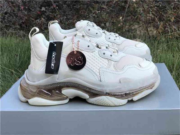 

2022 triple s clear bubble midsole triple-s platform men chaussures paris clear sole dad shoes 17fw athletic shoes with original box 36-45