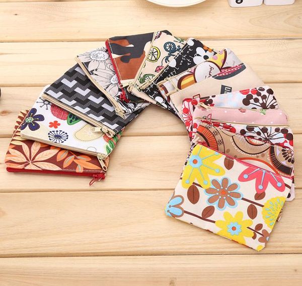 

mix color printing oxford waterproof min coin purses, Red;black