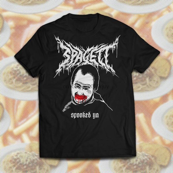

sport spagett spooked ya black navy short sleeve t shirt tim & eric