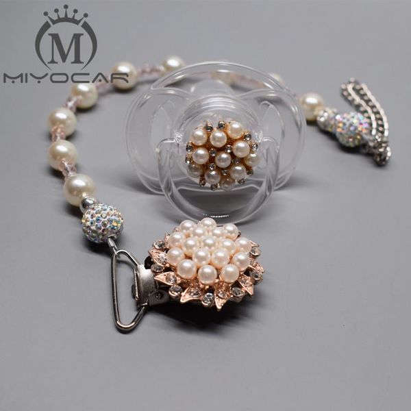 

pacifier holders&clips# miyocar beautiful princess pearl chain /pacifier clips/dummy clip/teethers clip holder chupeta