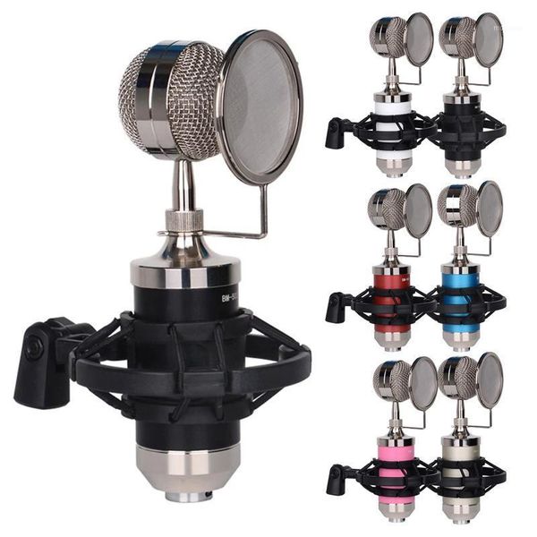 

recording mic cardioid condenser microphone kit with mount filter for vocal live streaming singing broadcasting1