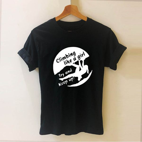 

rock climbing like a girl print short sleeve tshirt casual hipster funny t shirt for girl lady drop ship sport hooded sweatshirt hoodie