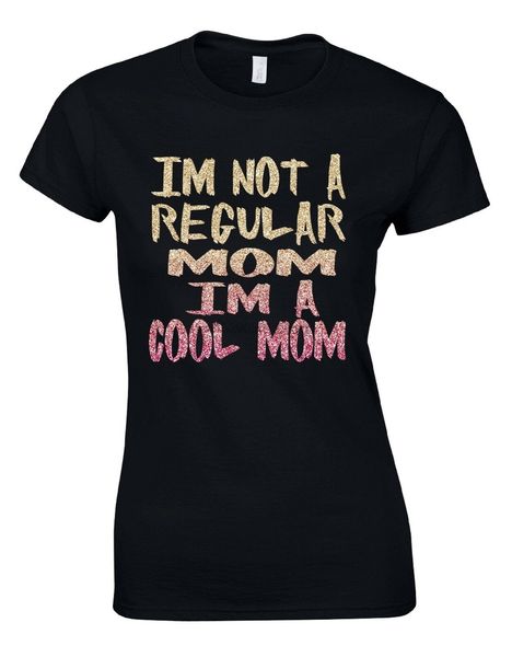 

i'm not a regular mom i'm a cool mom funny quote mommy mama womans t-shirt am54(1) sport hooded sweatshirt hoodie