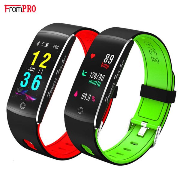 

f10 band toughened screen two color watch with waterproof smart sports brace